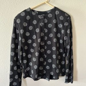 FR Sport vintage padded shoulder button down shirt